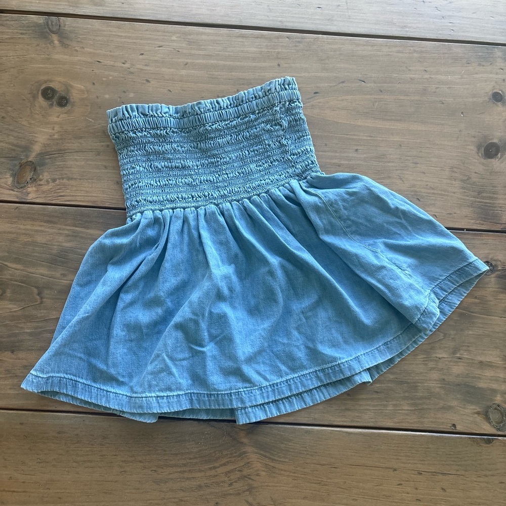Gap strapless denim top